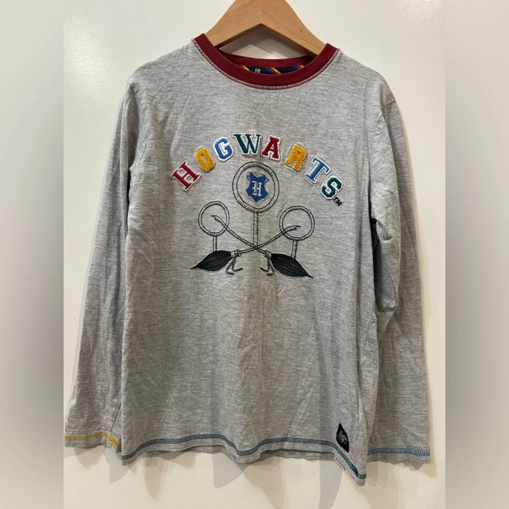 Harry Potter Hogwarts M&S Wizarding World Cotton Rich Top 9-10 Y‎ Long Sleeve